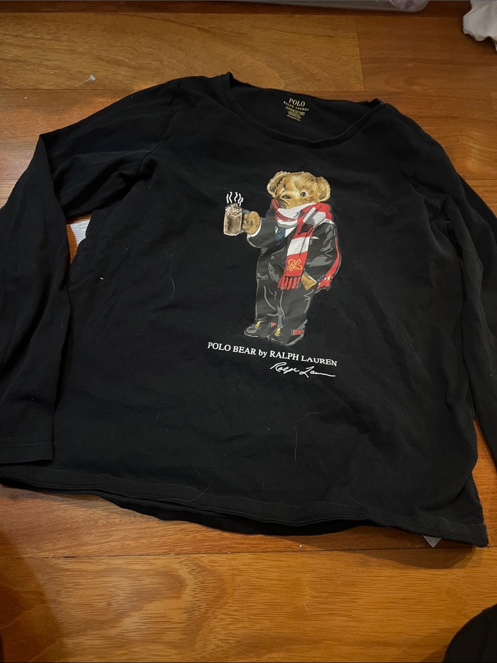 Polo by Ralph Lauren Black Long-Sleeve Tee l